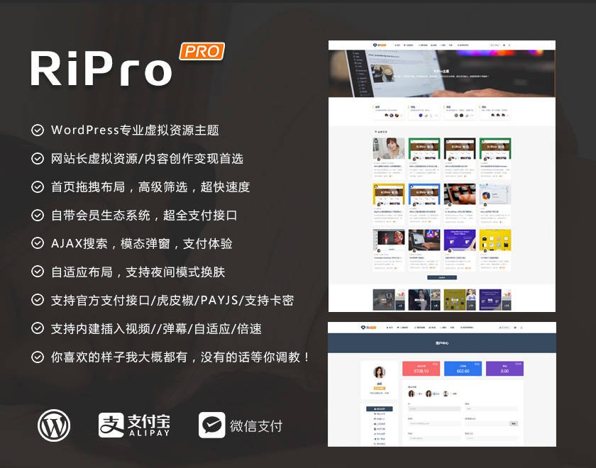 盒子云 - Ripro9.0插件及子主题套装 - 资源封面